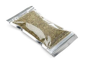 P05-7-S04-pic4-3-side-seal-pouch-herbal-fragment-example 3 Side Seal Pouch Packaging Machine