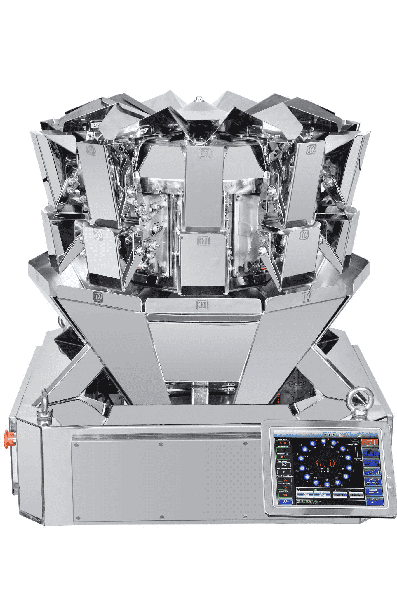 a multi-head eletronic weigher